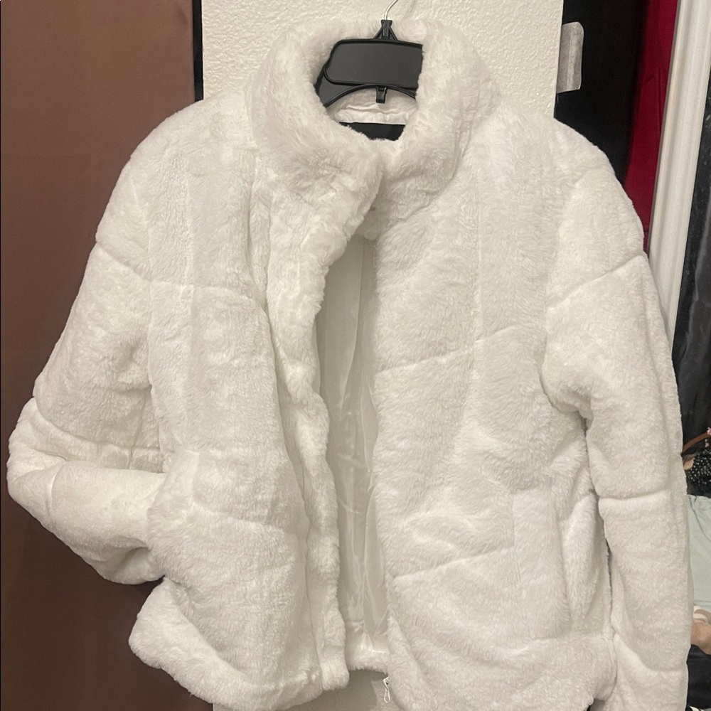Ambiance White Teddy Jacket